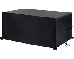 Candala Afdekking voor tuinmeubelen, waterdichte beschermhoes, anti-UV-afdekzeil voor tuintafels, terrasmeubels, regenbescherming en stofdicht, zware belasting 420D Oxford-weefsel, 100 x 80 x 74 cm