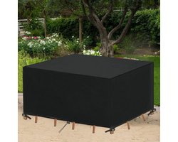 Candala tuinmeubelen, afdekhoes, beschermhoes, meubelsets, waterdicht, weerbestendig, dekzeil tuintafel, tuinmeubelafdekking, zitgroep, tuinlounge (155 x 115 x 65 cm)