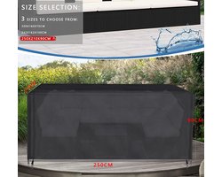 Candala tuinmeubelen, geschikt tuinmeubelen, beschermhoes, tuinmeubelen, waterdicht, weerbestendig, Oxford - , uv - bestendig (250 x 210 x 90 cm)