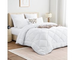 Candala Winter Dekbed van 240 x 260 cm, voor het hele jaar, dekbed 240 x 260 cm, doorgestikt dekbed, 300 g/m², slaapdekbed 260 x 240 cm, warm, voor winter, bovenbed, zeer groot, zonder kussen