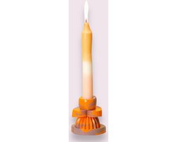 Candle Holder | Candle Stick Holder Orange & Purple | Jesmonite Handmade| Kaarsenhouder | Kaarshouder | Kaarsen & Houder| Designed Candle Holder | Home Decor | Handmade | Gift for | Unique Gift| Decoratie | Deal | Sale