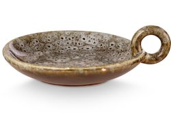 Candle Holder Ceramic Green 14.5x12x4.5cm