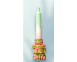 Candle Holder | Puzzle Candle Holder | Jesmonite Handmade | Candle Stick Holder Orange & Green | Kaarsenhouder | Kaarshouder | Kaarsen & Houder| Designed Candle Holder | Home Decor | Deal | Sale | Unique Gift|
