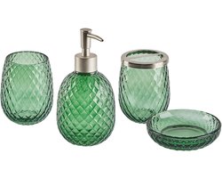 CANOA - Badkamerset - Groen - Glas