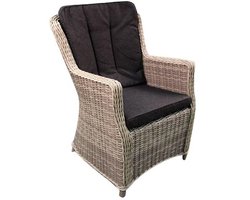 Canossa Dining stoel incl handgreep Wicker HM15 off white - stof 239