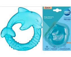 Canpol Babies Dolfijn bijtring voor baby's - 3m+ blauw 3+ m