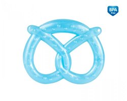 Canpol Babies PRETZEL elastische bijtring- 0M+ Blauw