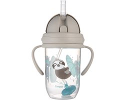 Canpol Baby | EXOTIC ANIMALS | Rietjesbeker met Handvaten | met Flip-top verzwaard rietje | 270ml 270 ml