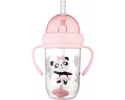 Canpol Baby | EXOTIC ANIMALS | Rietjesbeker met Handvaten | met Flip-top verzwaard rietje | 270ml 270 ml