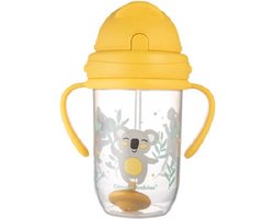 Canpol Baby | EXOTIC ANIMALS | Rietjesbeker met Handvaten | met Flip-top verzwaard rietje | 270ml 270 ml
