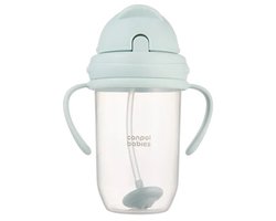 Canpol Baby | Rietjesbeker met Handvaten | met Flip-top verzwaard rietje | 270ml 270 ml