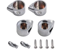 CANTONDZ Compatibel met Giralda Senso Halle Vervangende Soft Close Toiletbril Scharnier Eindkappen Set met Soft Close Deksel en Eindkap Bevestigingen en Dempers AI0001100R