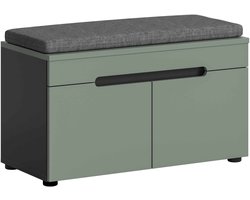 Canu bank incl. zitkussen Smoke Green NB Basalt grey NB - 37x80x45cm
