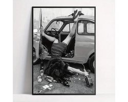 Canvas poster - Drunk girls have more fun! - muurposter - binnenposter - muur poster - Kado - Zonder lijst - Posters - Vintage posters - Trendy