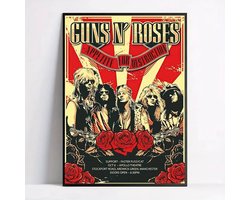 Canvas poster - Muziekposter - Iconisch jaren 80 rockalbum - Vintage rockposter - Hardrock band kunst - Zonder lijst - Trendy wanddecoratie - 30x40 cm