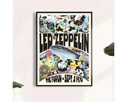 Canvas poster - Muziekposter - Iconische jaren 70 rockband - Vintage concertposter - Hardrock wanddecoratie - Classic rock kunst - Zonder lijst - Trendy - 30x40 cm