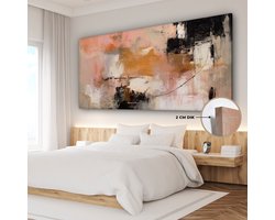 Canvas schilderij 160x80 cm - Abstracte kunst - Kamer decoratie accessoires - Schilderijen woonkamer - Wanddecoratie slaapkamer - Muurdecoratie keuken - Wanddoek interieur binnen - Woondecoratie huis - Modern schilderij