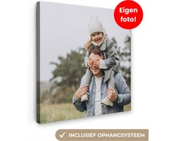 Canvas schilderij 20x20 cm - Foto op canvas - Gepersonaliseerd cadeau - Wanddecoratie woonkamer - Schilderijen met eigen foto