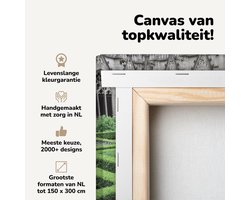 Canvas schilderij 20x30 cm - Wanddecoratie Tuin - Domtoren - Utrecht - Muurdecoratie woonkamer - Slaapkamer decoratie - Kamer accessoires - Schilderijen op canvas