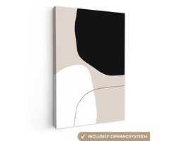 Canvas schilderij 80x120 cm - Wanddecoratie Vormen - Abstract - Design - Muurdecoratie woonkamer - Slaapkamer decoratie - Kamer accessoires - Schilderijen op canvas