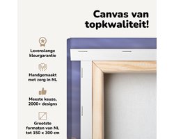 Canvas schilderij 80x60 cm - Wanddecoratie Uitzicht op de kustlijn in het Azerbeidzjaanse Bakoe in Azië - Muurdecoratie woonkamer - Slaapkamer decoratie - Kamer accessoires - Schilderijen op canvas