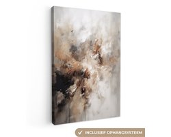 Canvas schilderij 90x140 cm - Abstract schilderijen op canvas - Kamer decoratie accessoires - Moderne schilderijen woonkamer - Wanddecoratie slaapkamer - Muurdecoratie keuken - Wanddoek interieur binnen - Woondecoratie huis