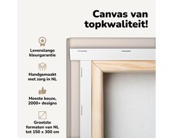 Canvas schilderij 90x140 cm - Wanddecoratie Line art - Baby - Kind - Muurdecoratie woonkamer - Slaapkamer decoratie - Kamer accessoires - Schilderijen op canvas