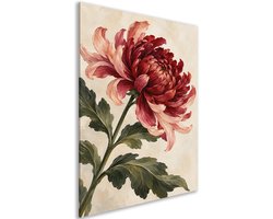 Canvas schilderij - Bloemen - Botanicals - Decoratie woonkamer - Shabby Chic - Klassiek - Romantisch - 30x45 cm