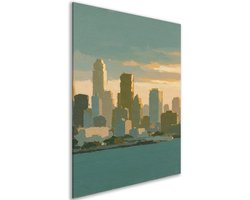 Canvas schilderij - Decoratie woonkamer - Steden - Wanddecoratie - Woondecoratie - 30x45 cm
