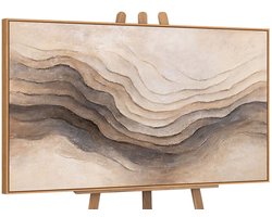 Canvas schilderij handgeschilderd memory of the earth abstract – YS-Art Gallery – Luxe wanddecoratie voor woonkamer – Modern schilderij voor slaapkamer en hal