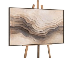 Canvas schilderij handgeschilderd memory of the earth abstract – YS-Art Gallery – Luxe wanddecoratie voor woonkamer – Modern schilderij voor slaapkamer en hal
