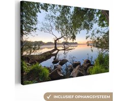 Canvas schilderij natuur 150x100 - Kamer decoratie accessoires - Landschap schilderijen woonkamer - Wanddecoratie slaapkamer - Muurdecoratie keuken - Wall decoration wanddoek interieur - Woondecoratie huis - Woonaccessoires