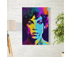 Canvas Schilderij - Prince Popart - Kamer decoratie accessoires - Schilderijen woonkamer kunst - Wanddecoratie slaapkamer - Muurdecoratie keuken - Wanddoek interieur binnen - Woondecoratie huis - Wall art woonaccessoires