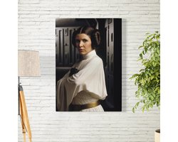Canvas Schilderij - Princess Leia - Star Wars - Kamer decoratie accessoires - Schilderijen woonkamer kunst - Wanddecoratie slaapkamer - Muurdecoratie keuken - Wanddoek interieur binnen - Woondecoratie huis - Wall art woonaccessoires