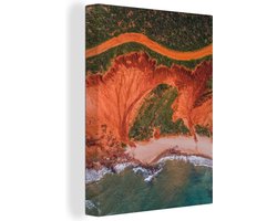 Canvas Schilderij Stenen - pad - Australië - 60x80 cm - Wanddecoratie