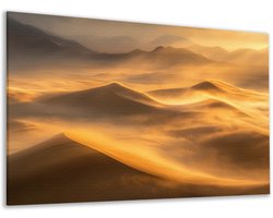 Canvas schilderij - Woonkamer - Woestijn - Hal decoratie - Zen - Muur muurdecoratie slaapkamer - Natuur - Fotografie - Landschappen - 100x75 cm
