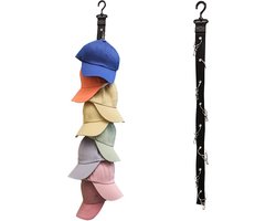 Cap Rack - Zwart - 2 Stuks - 360 Graden Draaibaar - Petten Organizer - Petten Opbergsysteem - Petten Houder - Hat Holder - Petjes Organizer