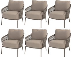 Capalbio low dining tuinstoel terre 4 Seasons Outdoor set van 6