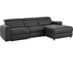 Capena-Hoekbank - Elektrische Relax - Grijs PU