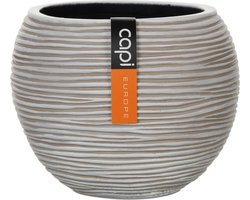 Capi Europe - 2 stuks Vaas bol II rib 12x9 ivoor