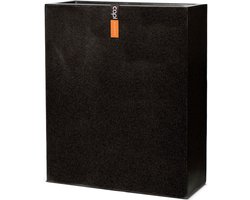 Capi Europe - Bloembak envelop Terrazzo - 60x25x74 - Zwart - Bloempot voor buiten - FIT971