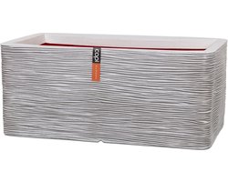 Capi Europe - Bloembak rechthoek Rib NL - 73x39x32 - Ivoor - Opening Ø31 - Bloempot voor binnen en buiten - Levenslang garantie - Breukbestendig - 100% Recyclebaar - CO2 Neutraal geproduceerd - KOFI963