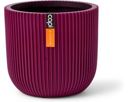 Capi Europe - Bloempot bol Groove Colours - 24x21 - Paars - Opening Ø21 - Bloempot voor binnen - 5 jaar garantie - BGVP134