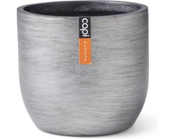 Capi Europe - Bloempot bol Retro - 9x8 zilver - Opening Ø7 - Bloempot voor binnen - 5 jaar garantie - BRTS139