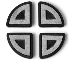 Capi Europe - Bloempot pads indoor zwart - 5x5 - Zwart - Capi Accessoires