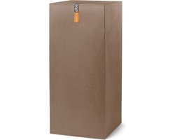 Capi Europe - Pilaar Smooth NL - 36x79 - Warm taupe - Opening Ø - Bloempot voor binnen en buiten - Levenslang garantie - Breukbestendig - 100% Recyclebaar - CO2 Neutraal geproduceerd - KWT243