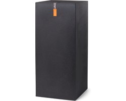 Capi Europe - Pilaar Smooth NL - 36x79 - Zwart - Opening Ø - Bloempot voor binnen en buiten - Levenslang garantie - Breukbestendig - 100% Recyclebaar - CO2 Neutraal geproduceerd - KBL243