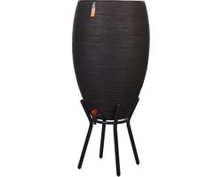 Capi Europe - Regenton Rib 130L - 56x56x123 - Zwart - Voor buiten - Breukbestendig - Lichtgewicht - Levenslang garantie