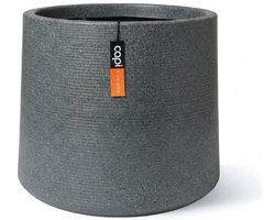 Capi Europe - Sandbag Arc Granite - 61x52 - Antraciet - Bloempot Voor binnen en buiten - Beschikbaar in XL formaten - Breukbestendig - 100% Recyclebaar - Levenslang garantie - NATS8192