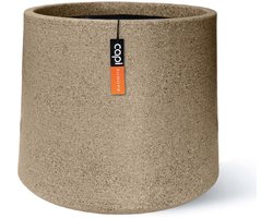 Capi Europe - Sandbag Arc Granite - 61x52 - Warm taupe - Bloempot Voor binnen en buiten - Beschikbaar in XL formaten - Breukbestendig - 100% Recyclebaar - Levenslang garantie - NWTS8192